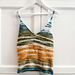 Canotta arcobaleno blu pattern 
