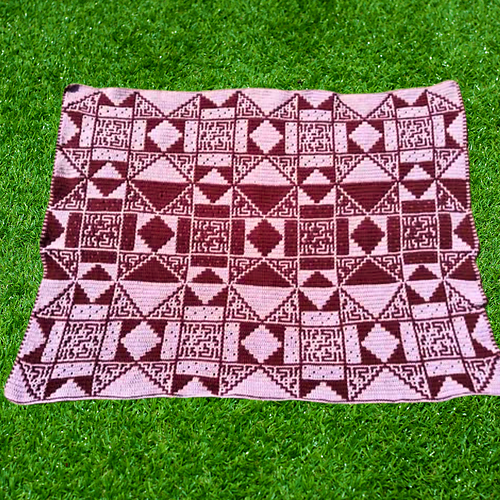 Folded Corners Mosaic Quilt Block