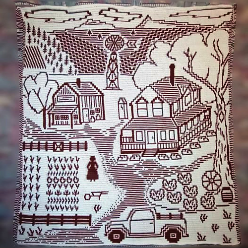 Simpler Times Mosaic Blanket