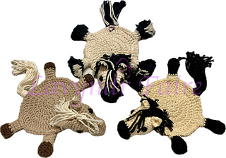 Create your own beautiful herd! (coasters made from older version of pattern)