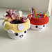 Mushroom Crochet Planter pattern 