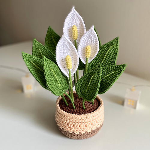 Crochet Peace Lily