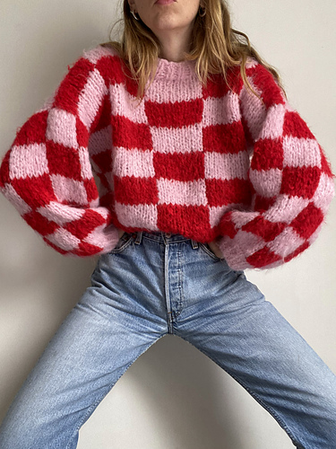 Magisk Rutete Genser - LE PULL