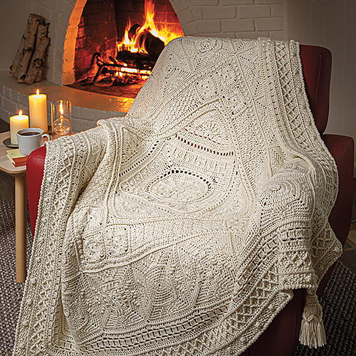 Moroccan Tile Crochet Afghan - 