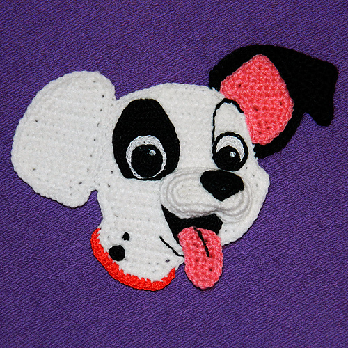 Ravelry Funny puppy dog face applique pattern by Elena Pichugina