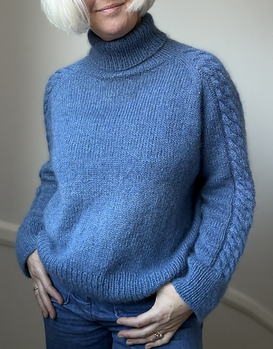 Ravelry: Simply Cable Sweater pattern by Lene Krogh