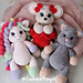 Trio with tails pattern 