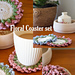 Floral coaster set pattern 
