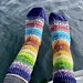 Ombre sokk pattern 