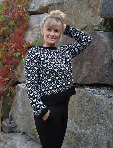 Hjerte-strenger Genser - LilleStrikk by Elisabeth Borch