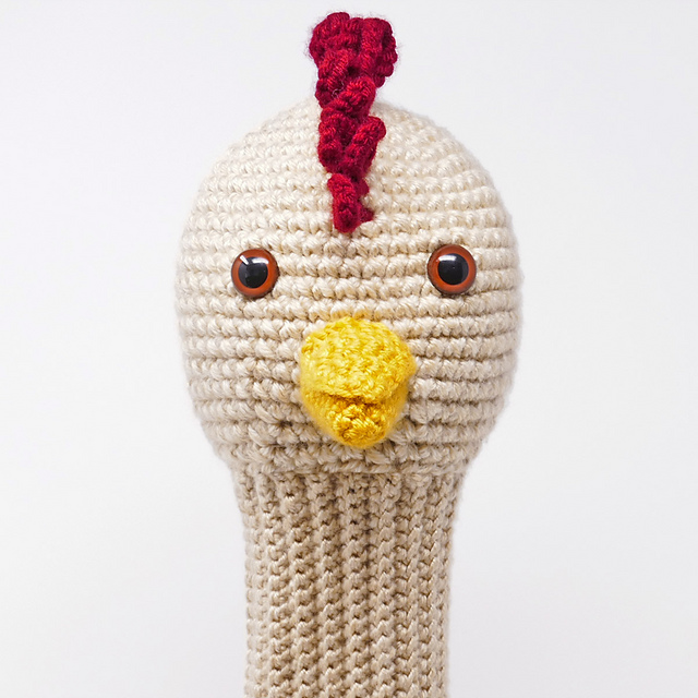 Ravelry Chicken Golf Club Cover pattern by Linda Wright Lindaloo