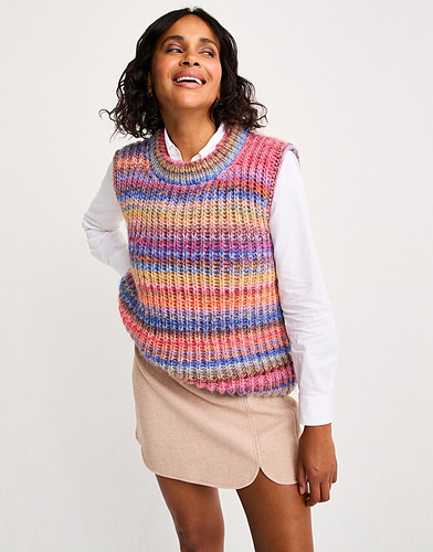 プランクプロジェクトTulleGatheredCrushed Knit Vest PRANK PROJECT(プランク プロジェクト)｜チュールドッキングジレ