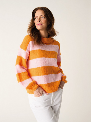 ameri✳︎SWELL STRIPE KNIT Edikted Women's Amaris Oversized Striped Knit Sweater - Macy's