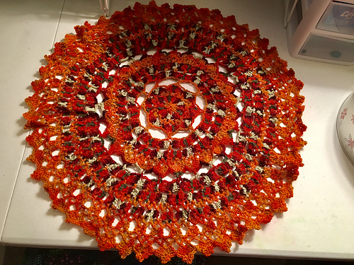 Autumn Spice Mandala Doily photo 6
