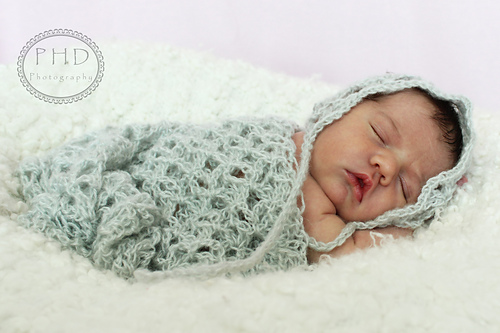 Lizbeth's Lace Bonnet and Wrap photo 1