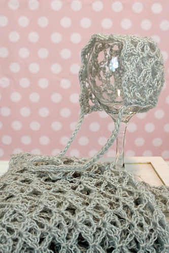 Lizbeth's Lace Bonnet and Wrap photo 8