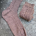 Lynx Moon Socks pattern 