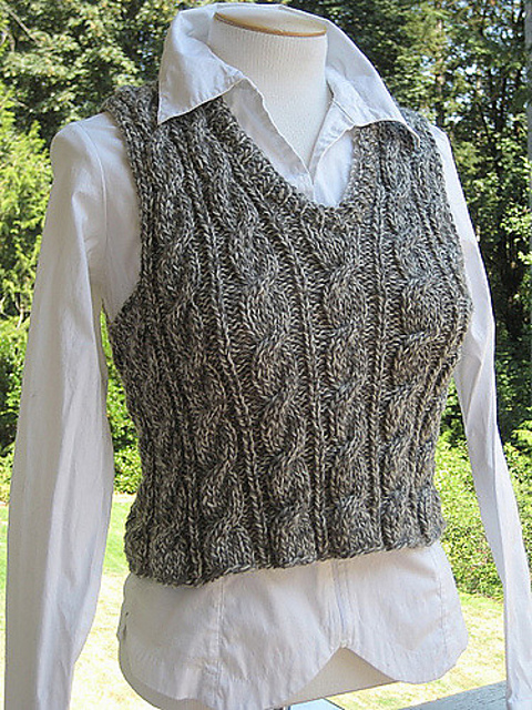 cable vest pattern