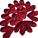 Reversible joined hearts scarf pattern 