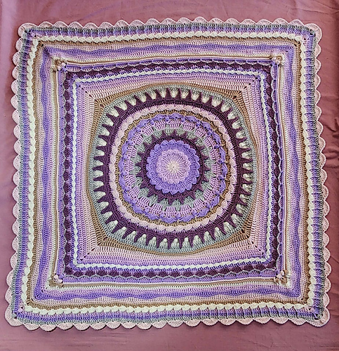 Sun to Sea Mandala Throw photo 2