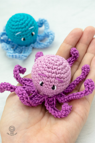 Baby octopus no sew amigurumi - Ana Carolina Figueiredo