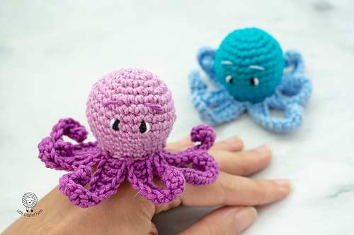 Baby octopus no sew amigurumi - Ana Carolina Figueiredo