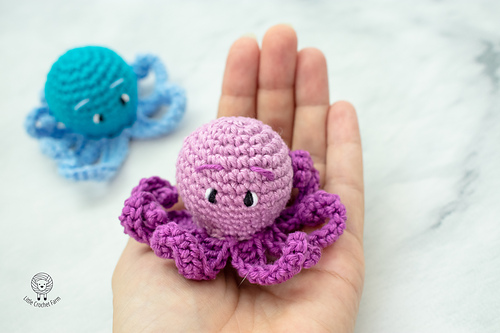 Baby octopus no sew amigurumi - Ana Carolina Figueiredo