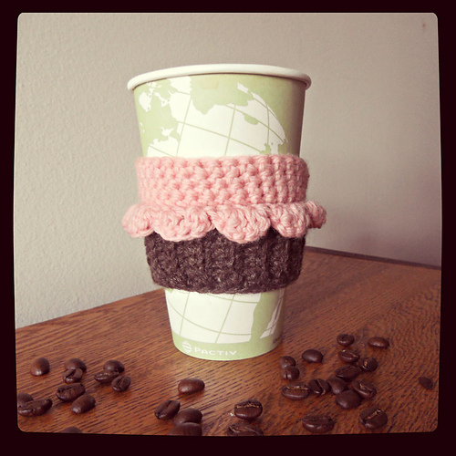 Cupcake Coffee/Tea Cup Cozy FREE photo 1