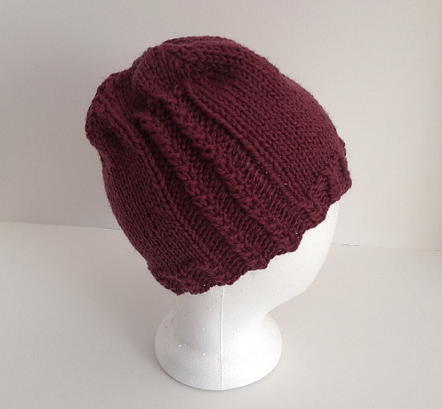 Ravelry Bulky Twisted Rib Hat pattern by Liz Cassidy