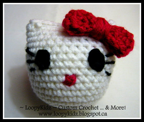 Purrty Kitty Tooth Fairy Pocket Plush Hello Kitty Inspired - ~ LoopyKidz ~