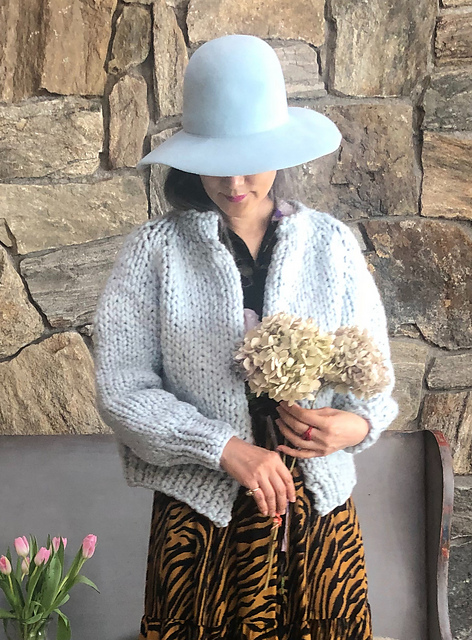 mango flower cardigan