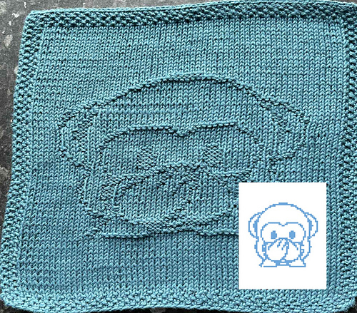 Nr. 889 Monkey Not Talking  65 stitches