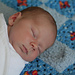 Big Blue Baby Blanket pattern 