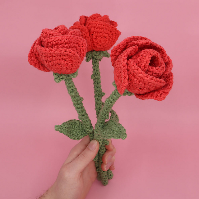 Crochet Rose Flower