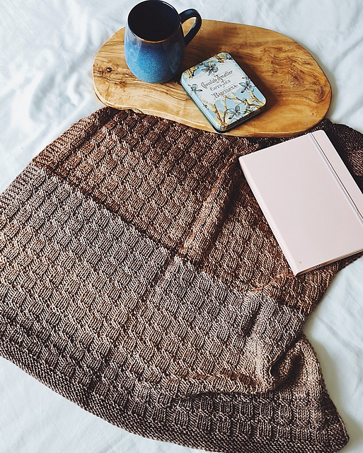 Mocha baby blanket
