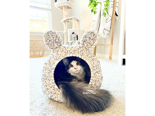 Boho Mouse Ears Cat Pod