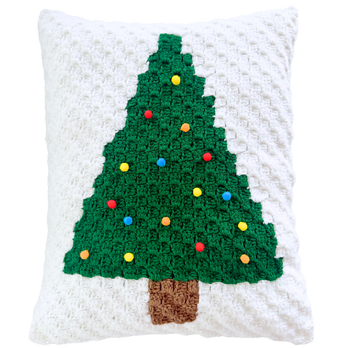 Christmas tree pillow