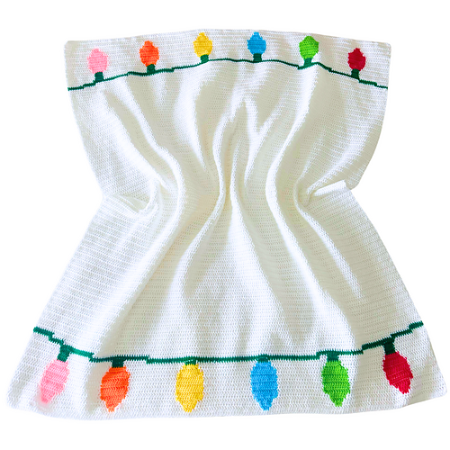Christmas lights blanket