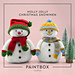 Holly Jolly Snowmen pattern 