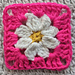 Mini Daisy Granny Square pattern 