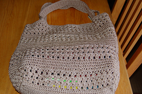 Large Crochet Summer Beach Bag photo 2