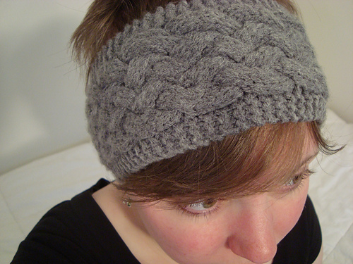 Knotwork Cabled Headband photo 1