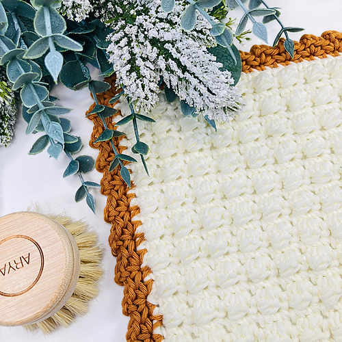 Gilded Snowberry Dishcloth photo 3