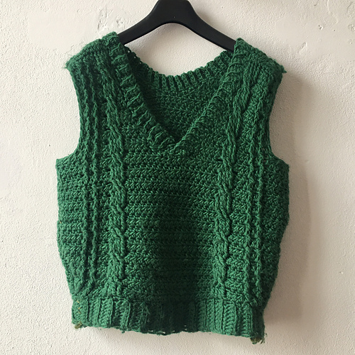 Ravelry: Classic Cable Vest pattern by Studio Klara