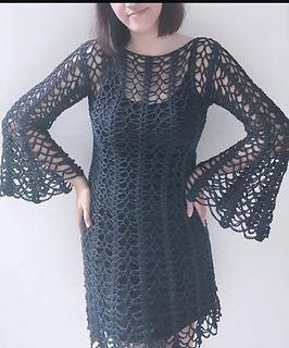 crochet bell sleeve dress pattern free I finished my Nami dress using the Nami top and skirt pattern to make a slightly different version! what do you think? I love the fit on this one and the flared sleeves! Also another red make for