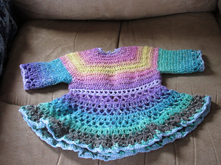 Baby's Victorian Unicorn Jacket (back)