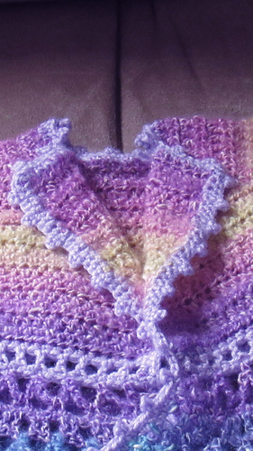 Baby's Victorian Unicorn Jacket (collar)