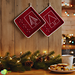 Mosaic Yuletide Trees Potholders pattern