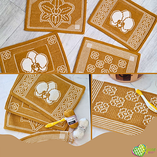 Mosaic Ladyslipper Placemats