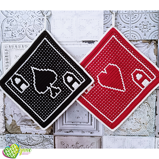 Mosaic Coming Up Aces Potholders